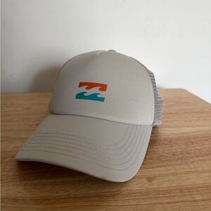 Billabong Gray Trucker Hat with Wave Logo